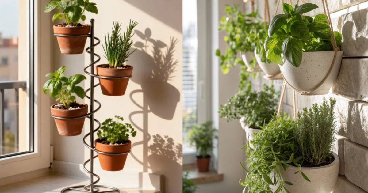 Horta de temperos no apartamento: 5 ideias práticas para espaços pequenos